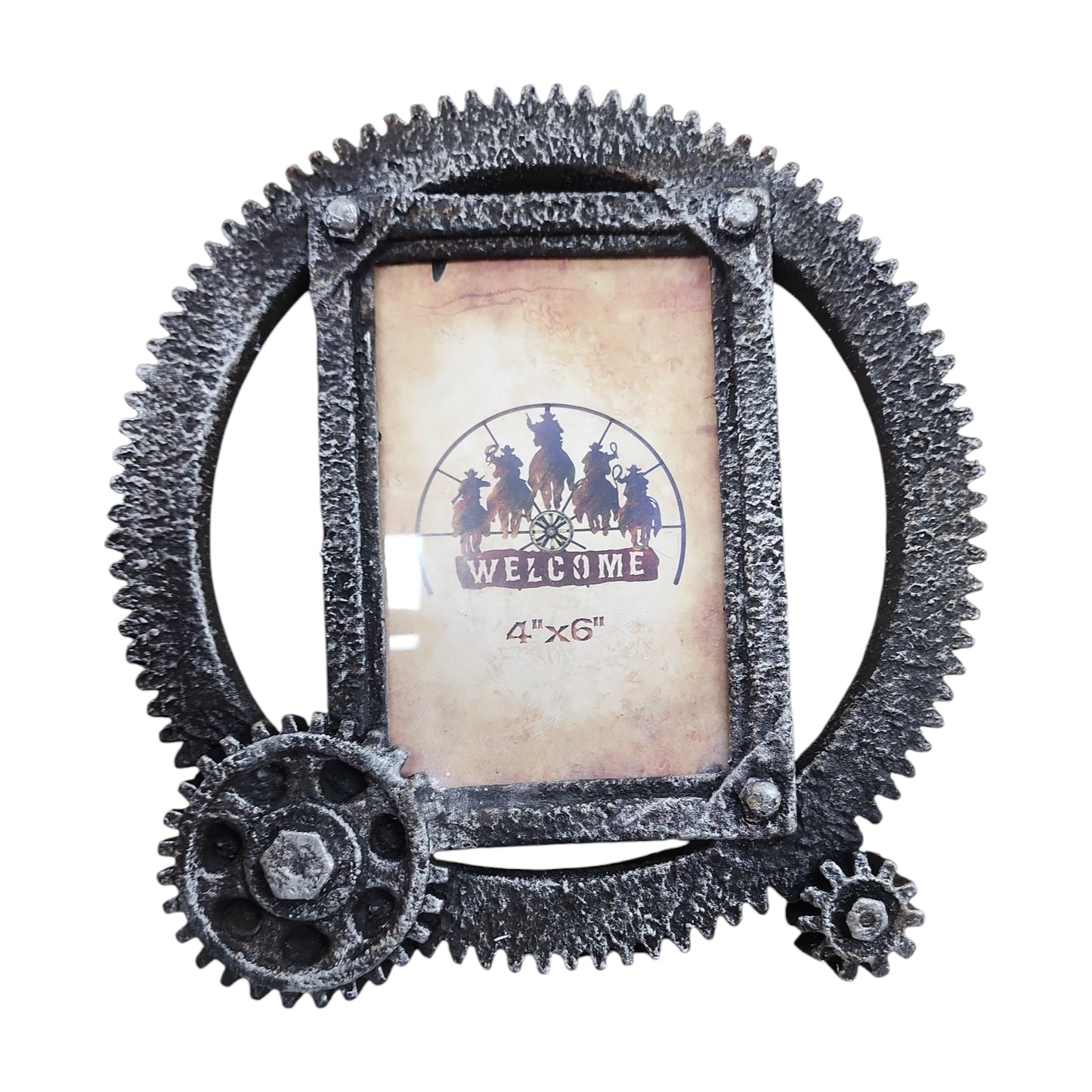 Cog Wheel Picture Frame - Small