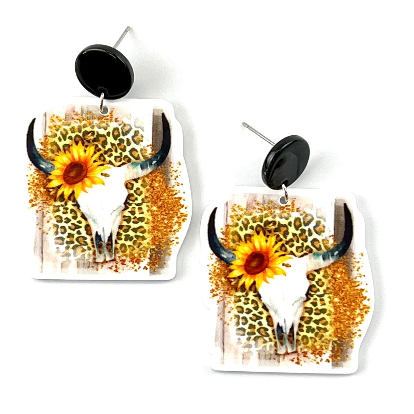 Sunbaked Lizard Leopard Cow Skull Drops