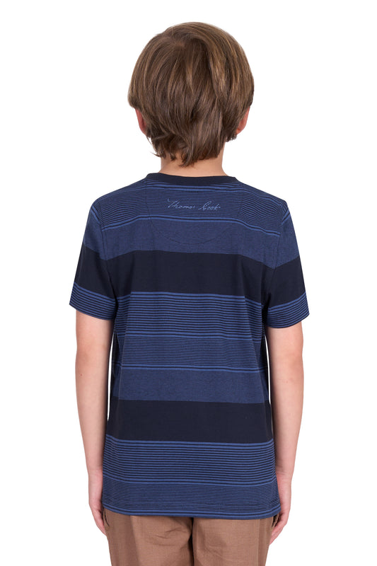 Thomas Cook Boy's Edward Stripe 1 Pocket Ss Tee
