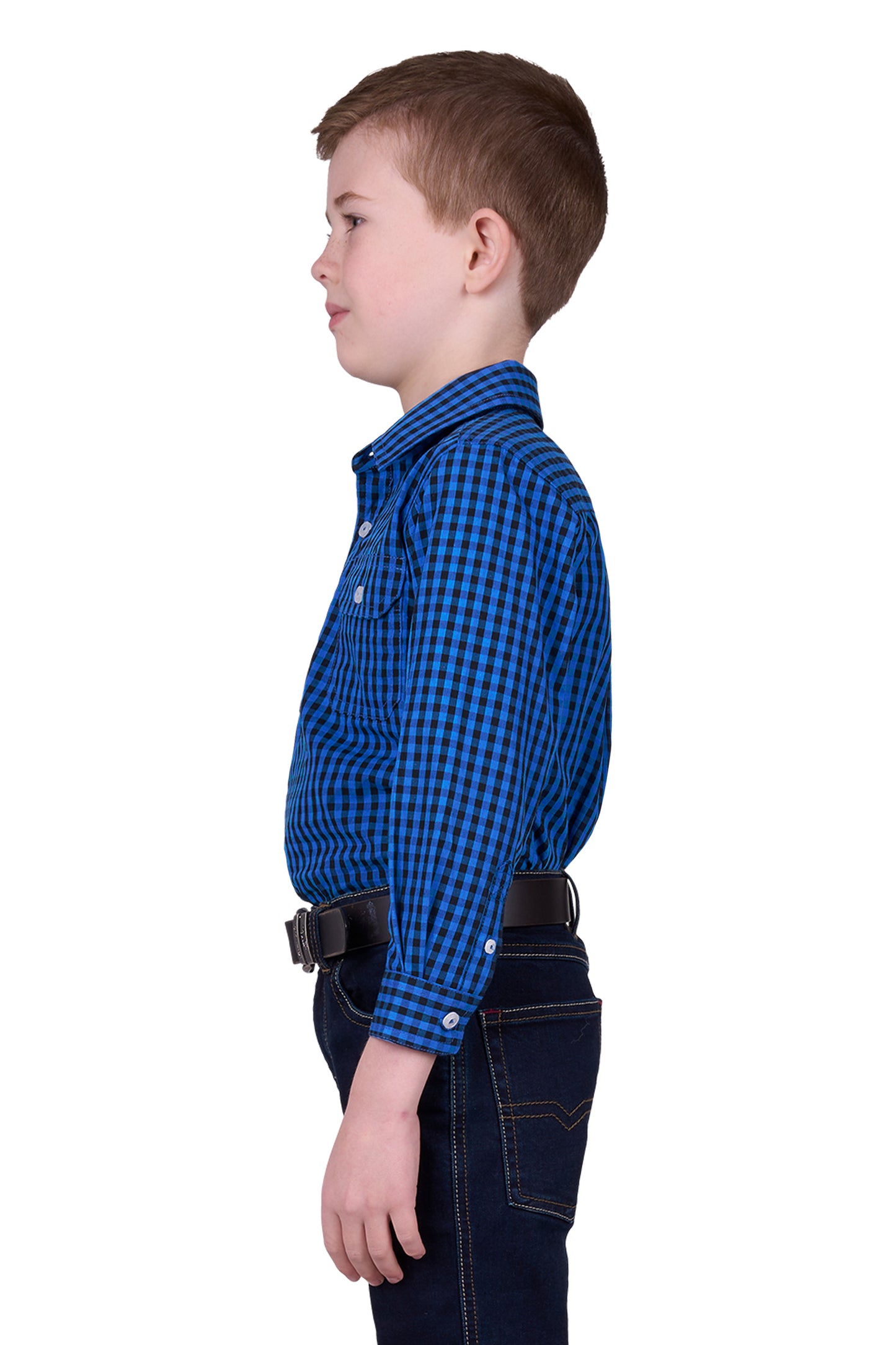 Hard Slog Kids Astell 1/2 Placket L/S Shirt