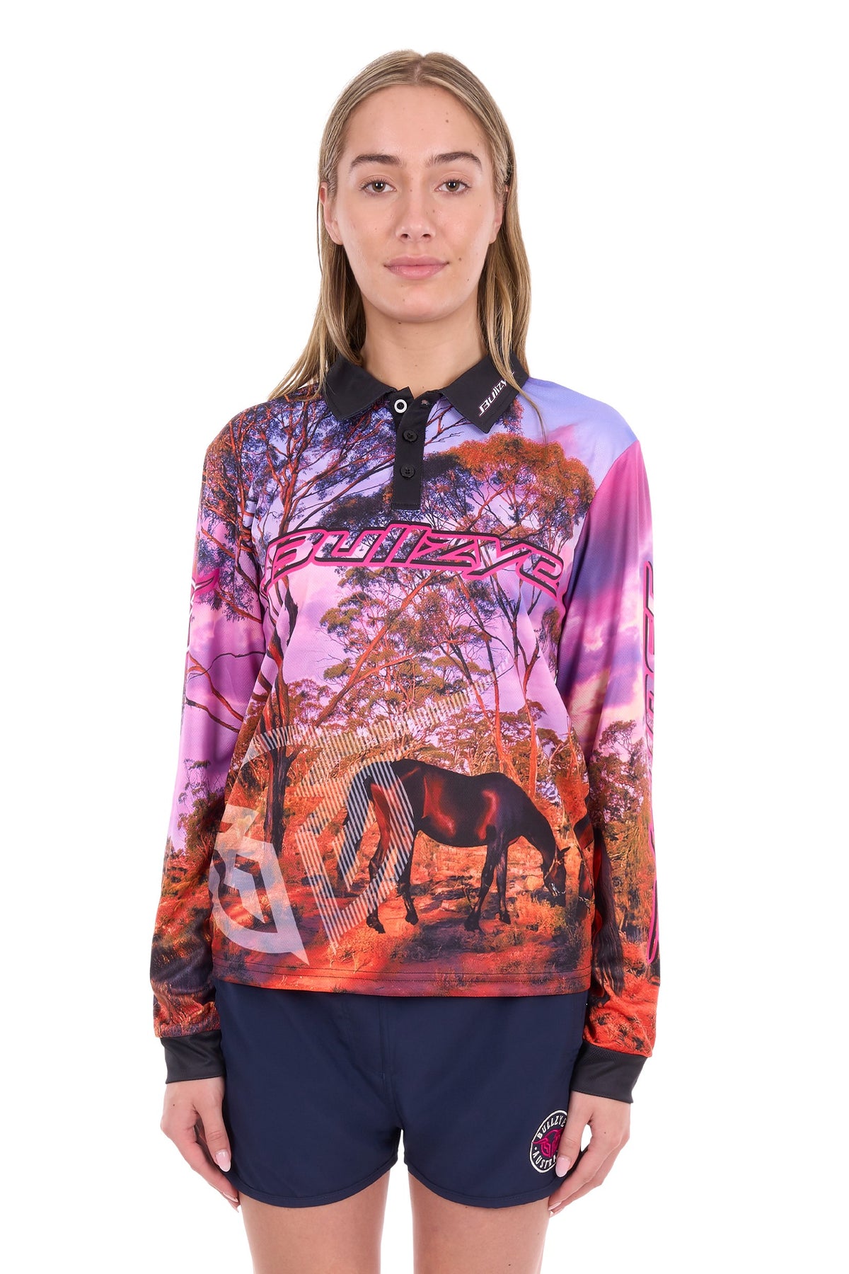 Bullzye Women’s Grazing Horse L/S Tee