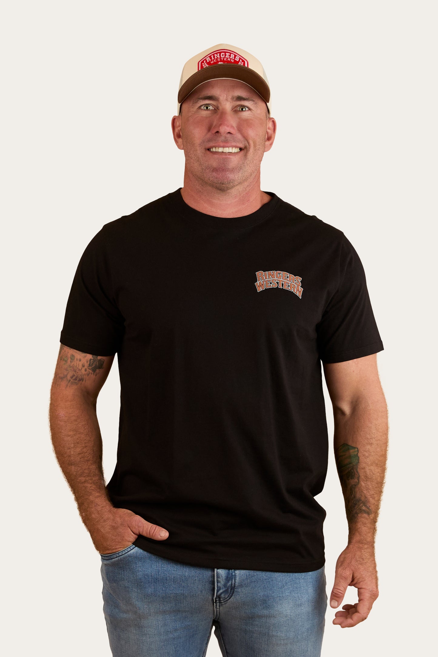 Ringers Western Men's Do No Harm Take No Bull Loose Fit Tee