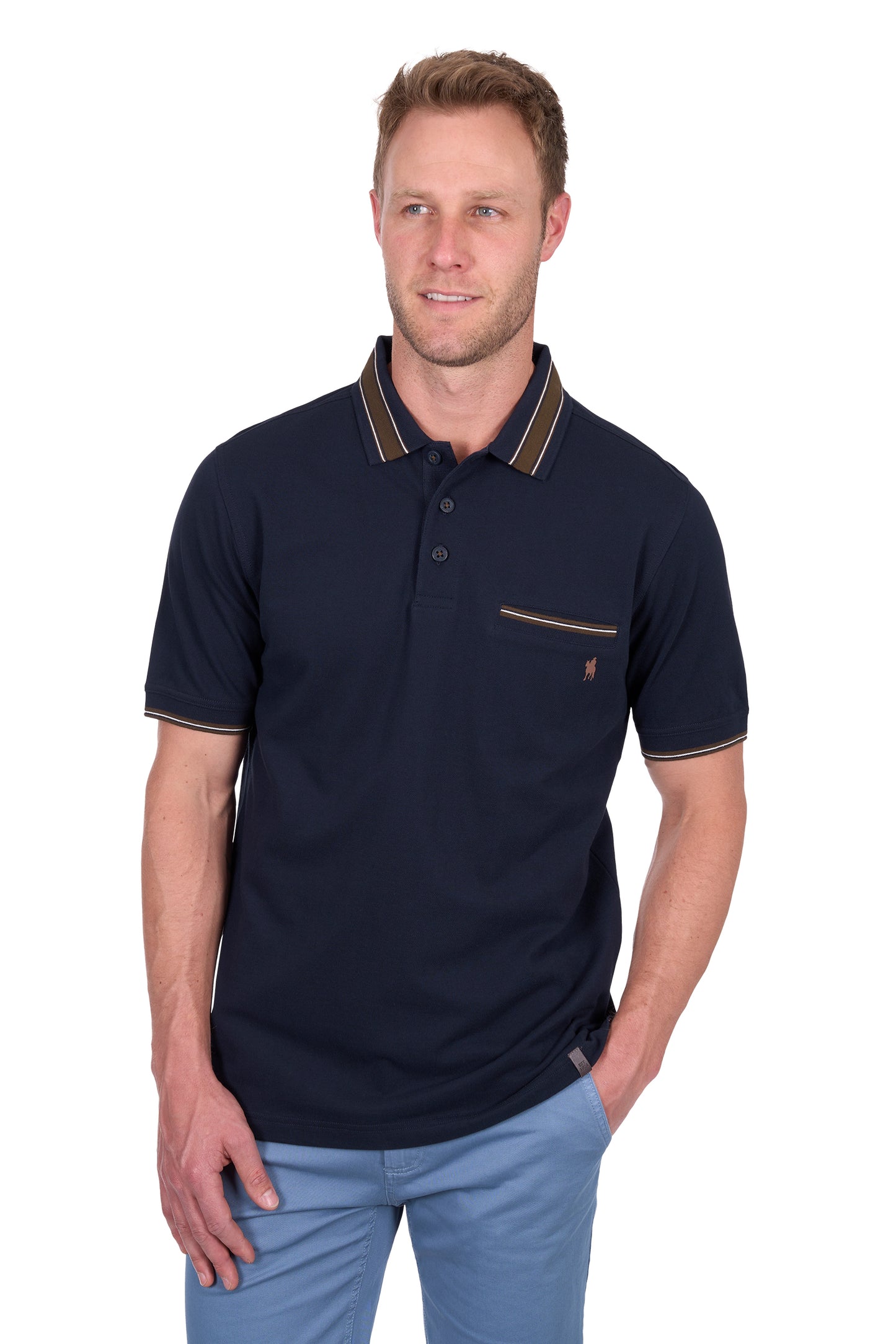 Thomas Cook Men's Ben Tailored 1 Pocket Ss Polo