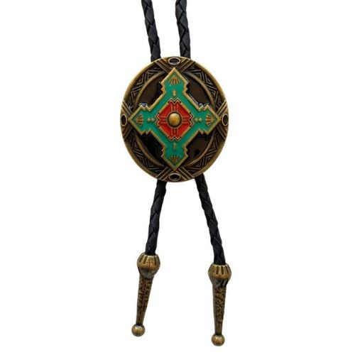 Tulmur Holdings Aztec Medallion Bolo Tie