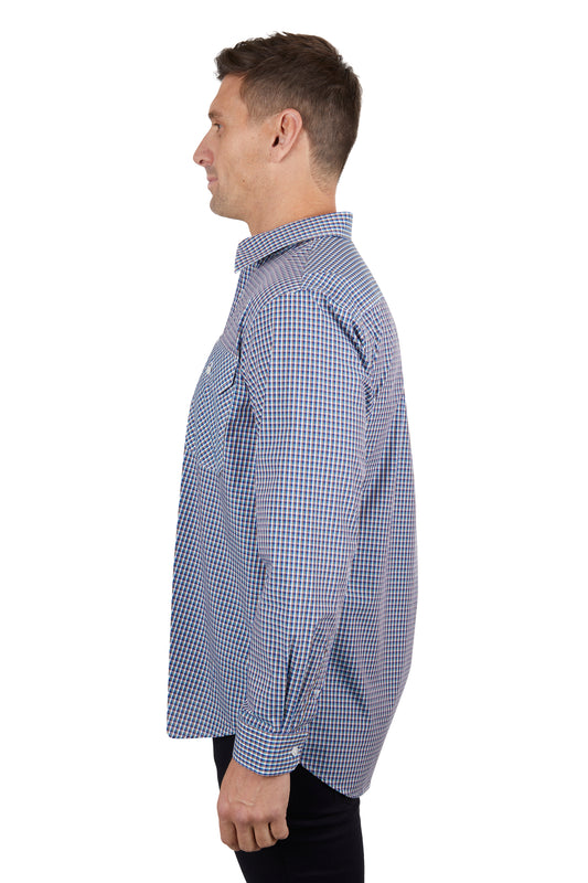 Hard Slog Men's Bobbie Half Placket L/S Shirt
