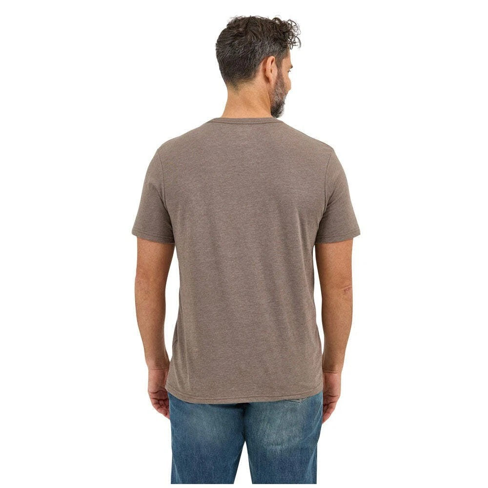 Wrangler Men's Longhorn Graphic Ss Tee - Morel Heather