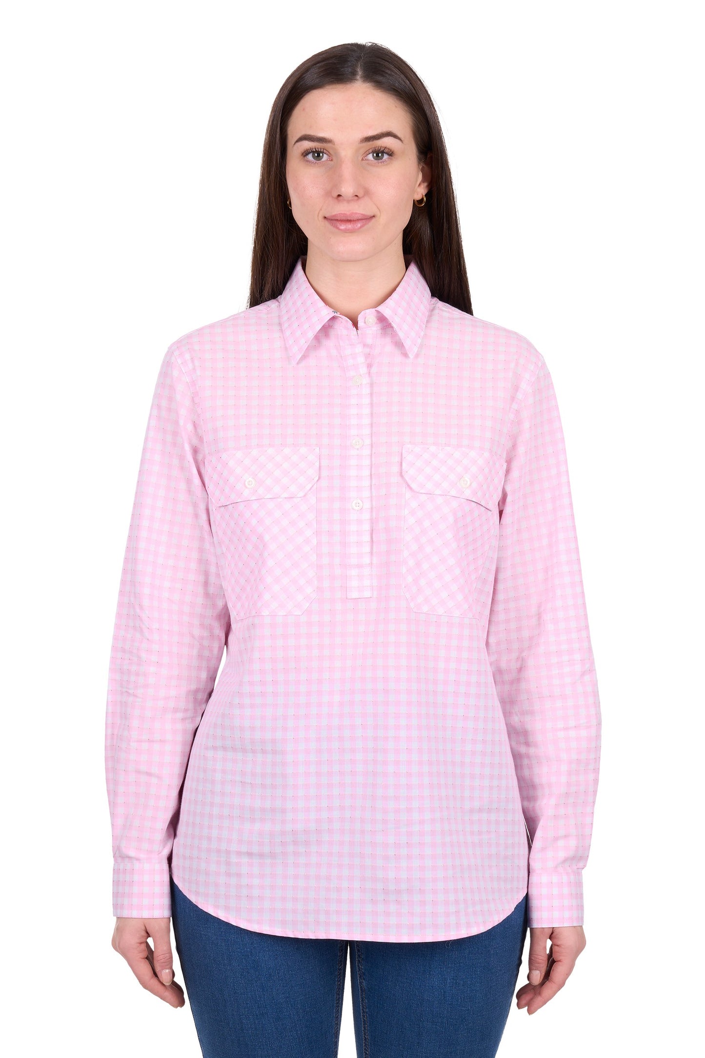 Hard Slog Women's Clara 1/2 Placket L/S Shirt