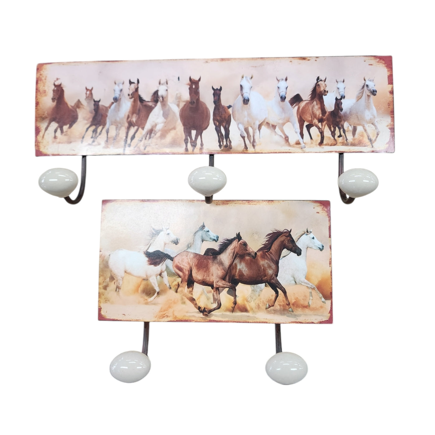 Running Horse Wall Hooks 2pcs