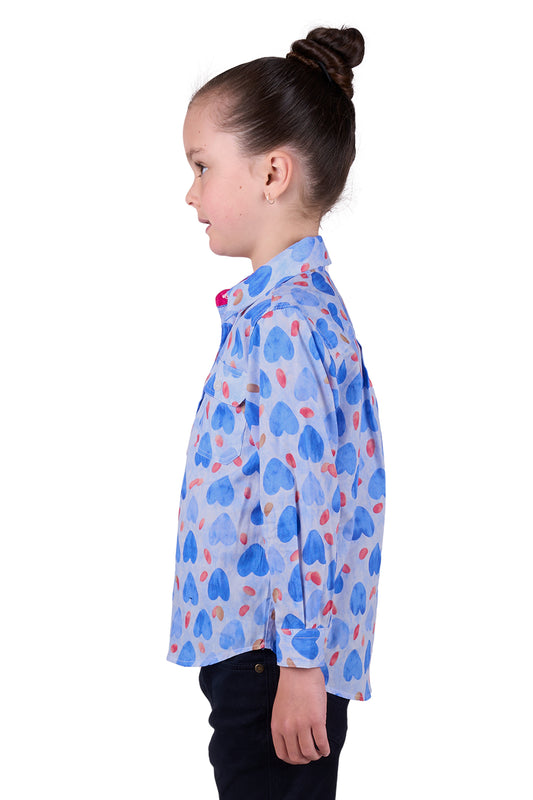 Hard Slog Kids Miv 1/2 Placket L/S Shirt