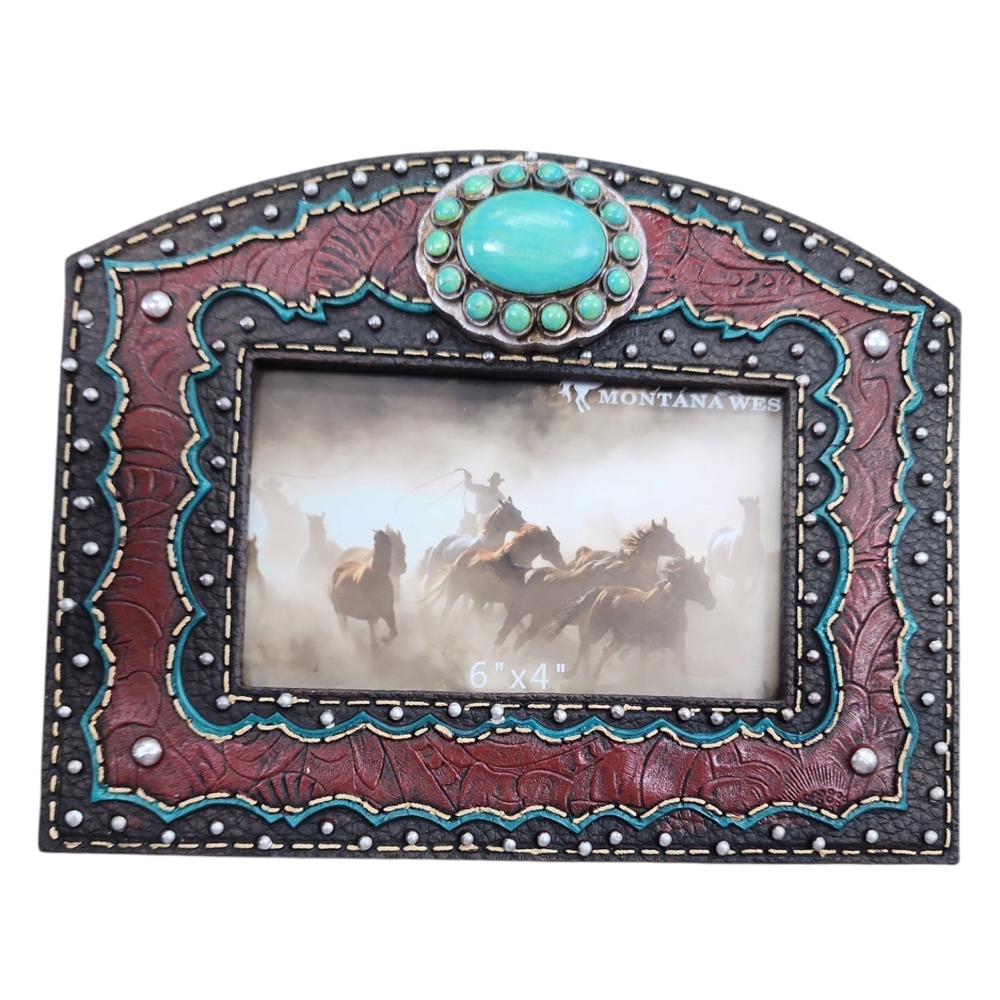 Montana West Turquoise Concho Picture Frame