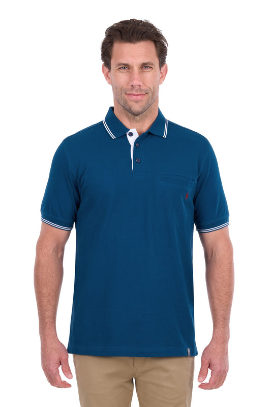 Thomas Cook Men's Henry Tailored 1-Pocket Ss Polo