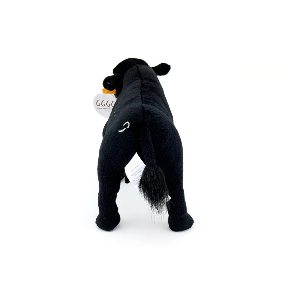 Big Country Toys Four Sixes Ranch Plush Black Angus Cow