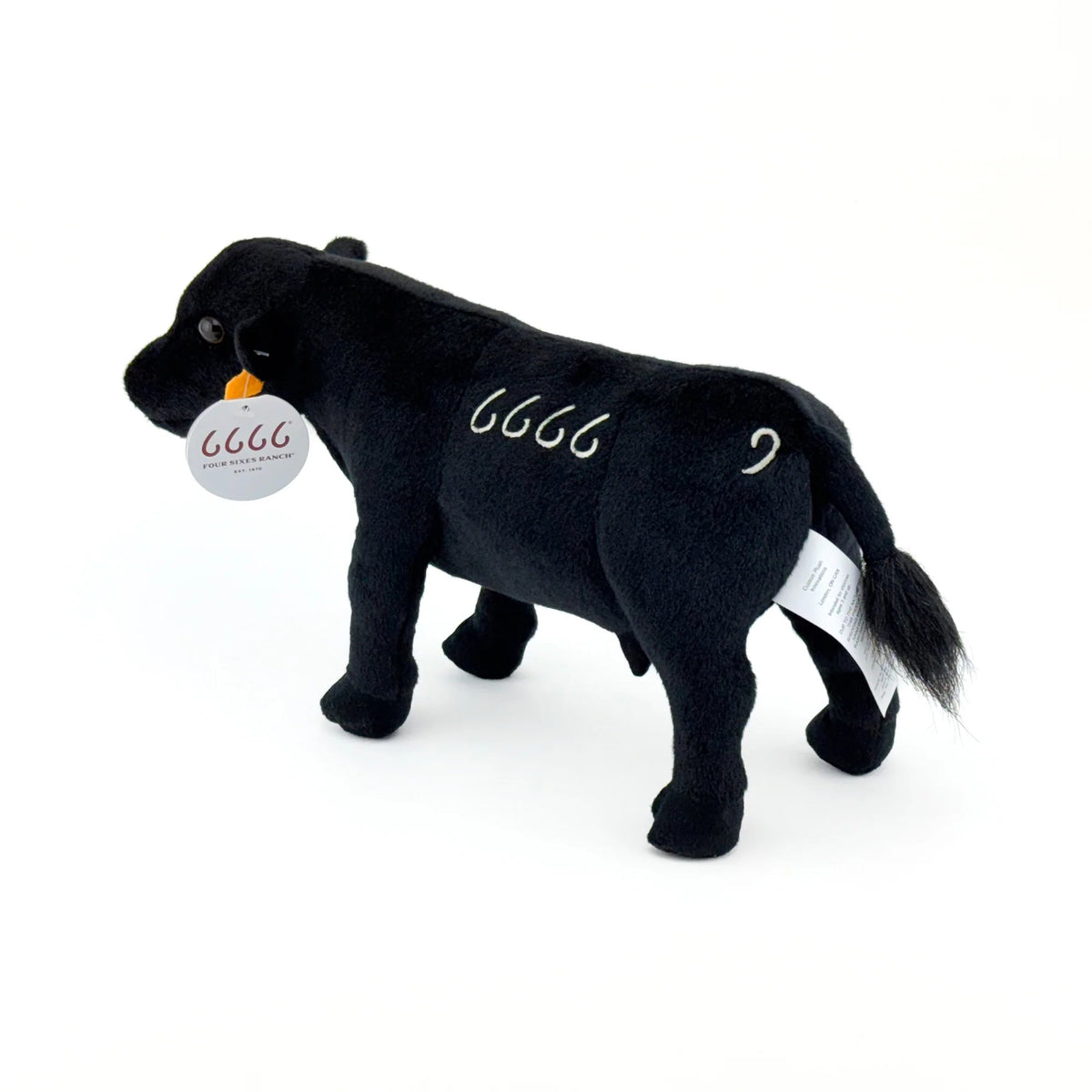Big Country Toys Four Sixes Ranch Plush Black Angus Cow
