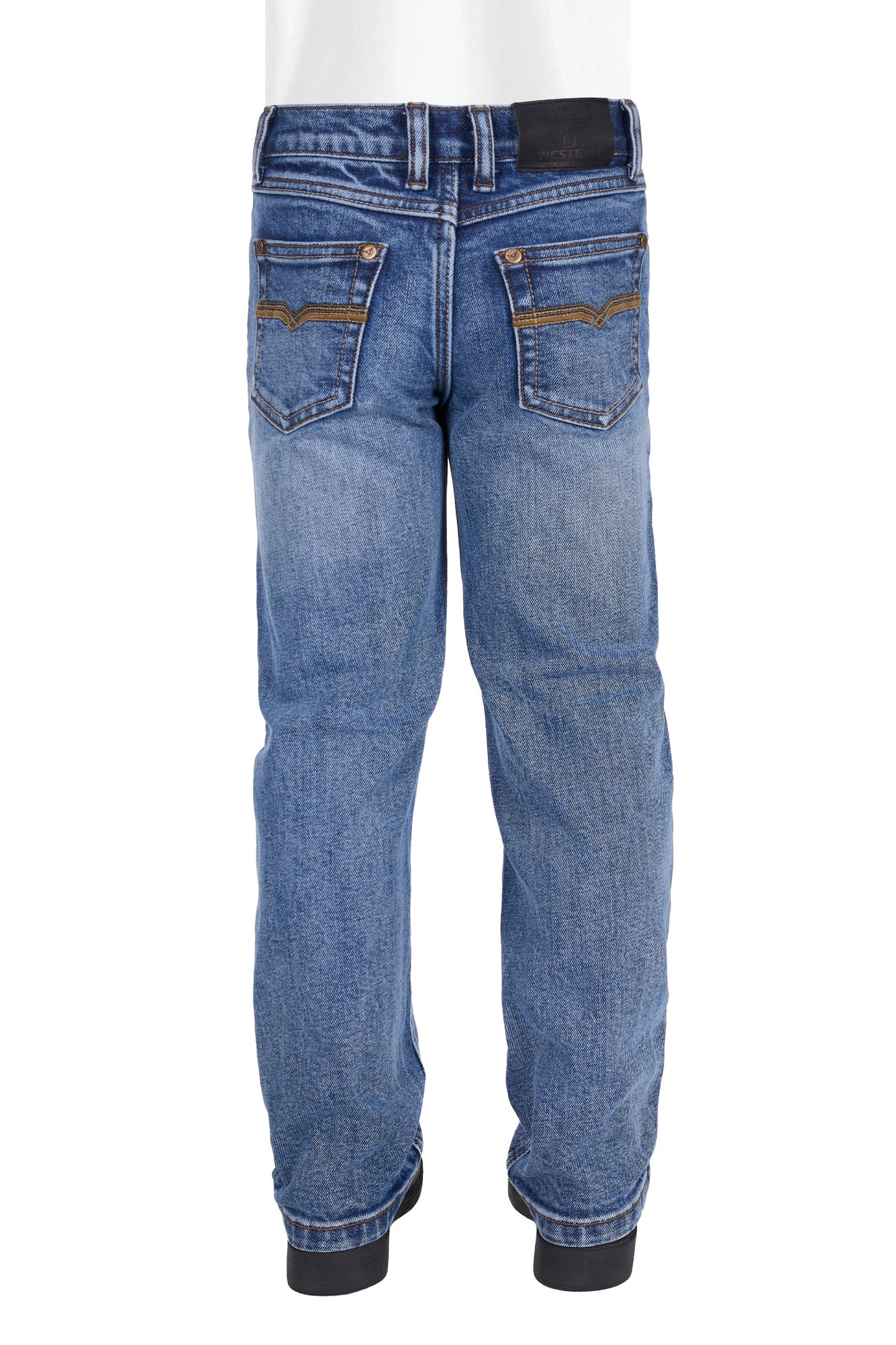 Pure Western Boy's Hawkins Straight Leg Jean - Moonshine