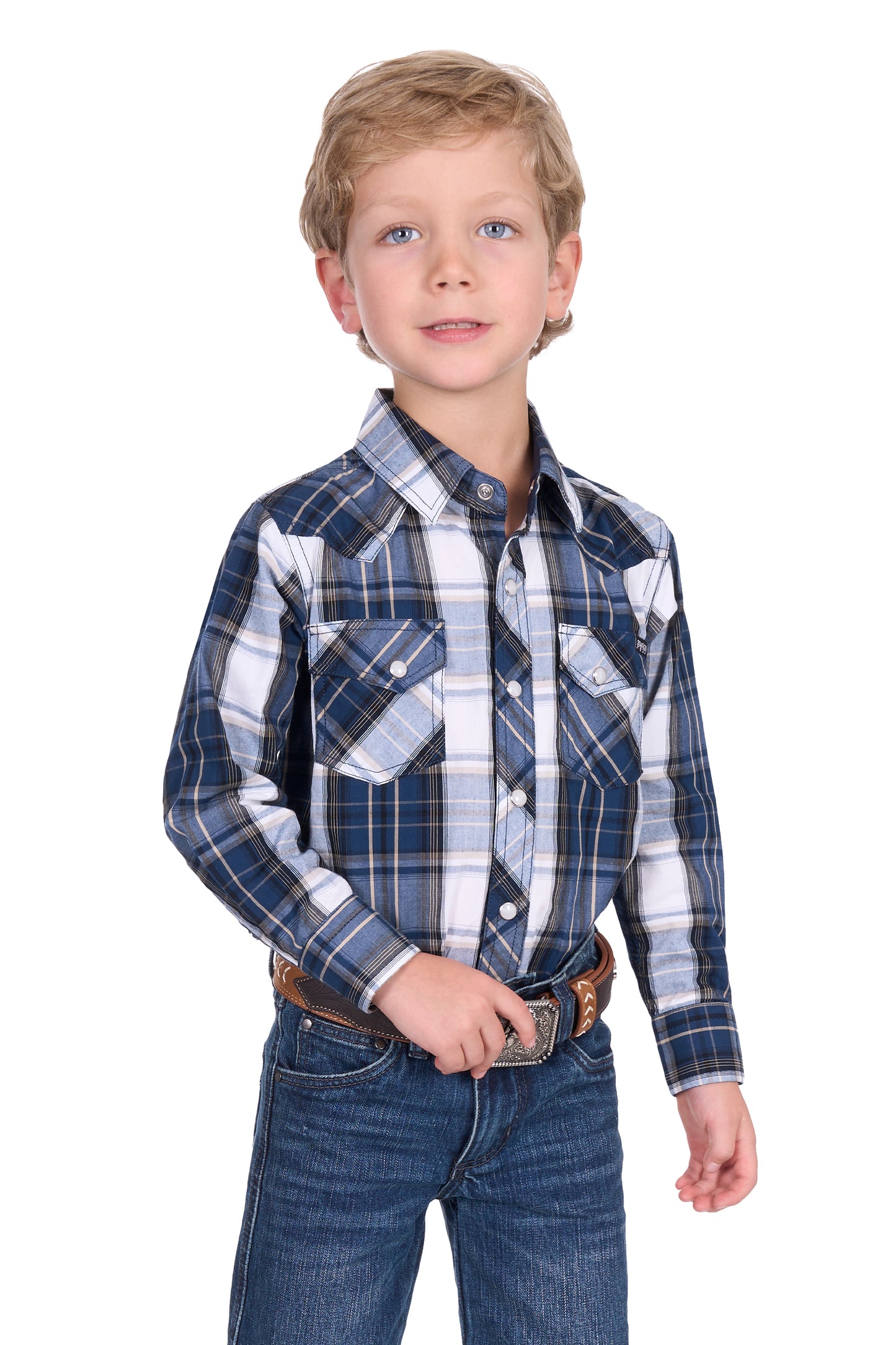 Pure Western Boy's Nicholas L/S Shirt