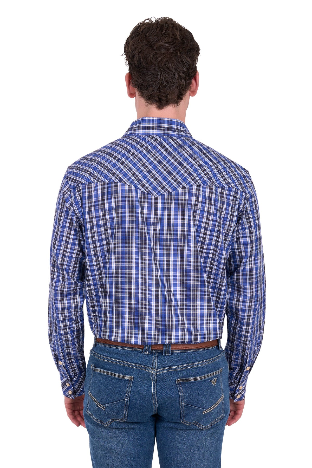 Bullzye Men’s Neil Check Western L/S Shirt