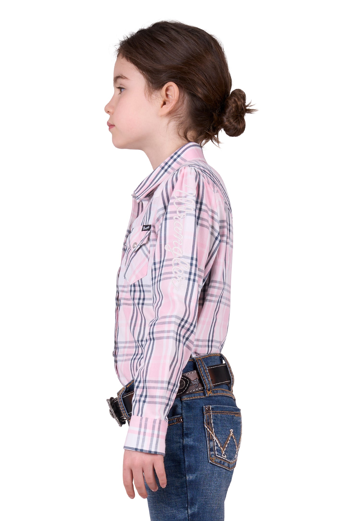 Wrangler Girls Phoebe Check L/S Shirt