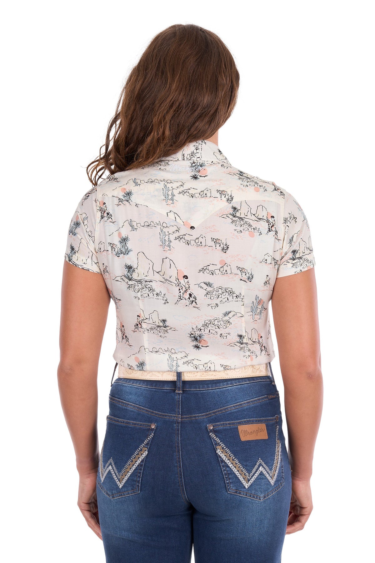Wrangler Women’s Heidi Print Western Ss Shirt