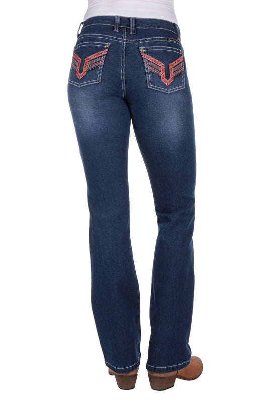Pure Western Women's Aztec Boot Cut Jeans