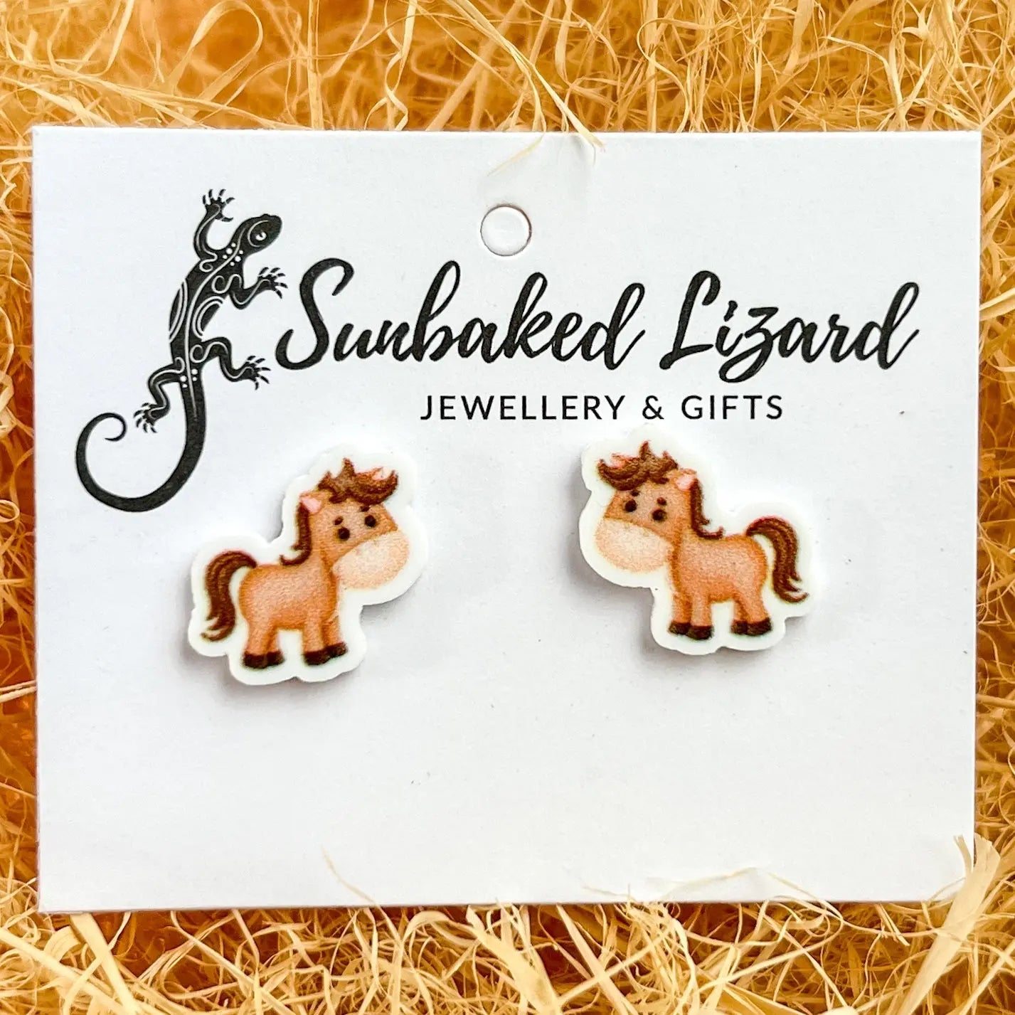 Sunbaked Lizard Pony Studs