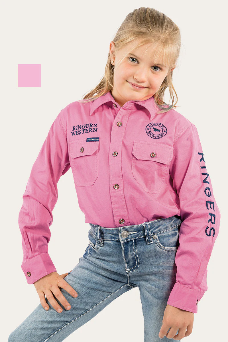 Ringers Western Kid's Jackaroo Full Button Workshirt