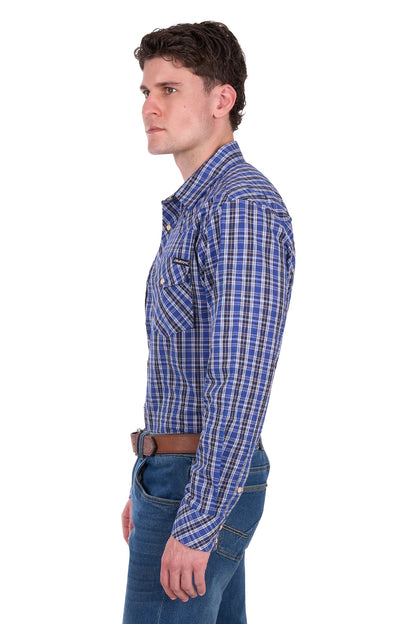 Bullzye Men’s Neil Check Western L/S Shirt