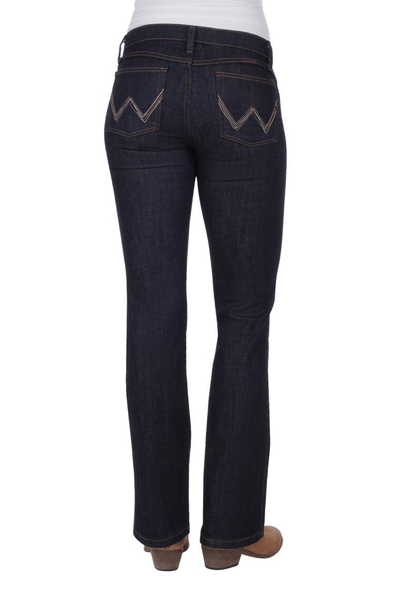 Wrangler Women's Dark Dynasty Q-Baby Ultimate Riding Jean