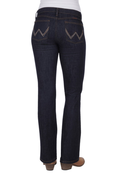 Wrangler Women's Dark Dynasty Q-Baby Ultimate Riding Jean