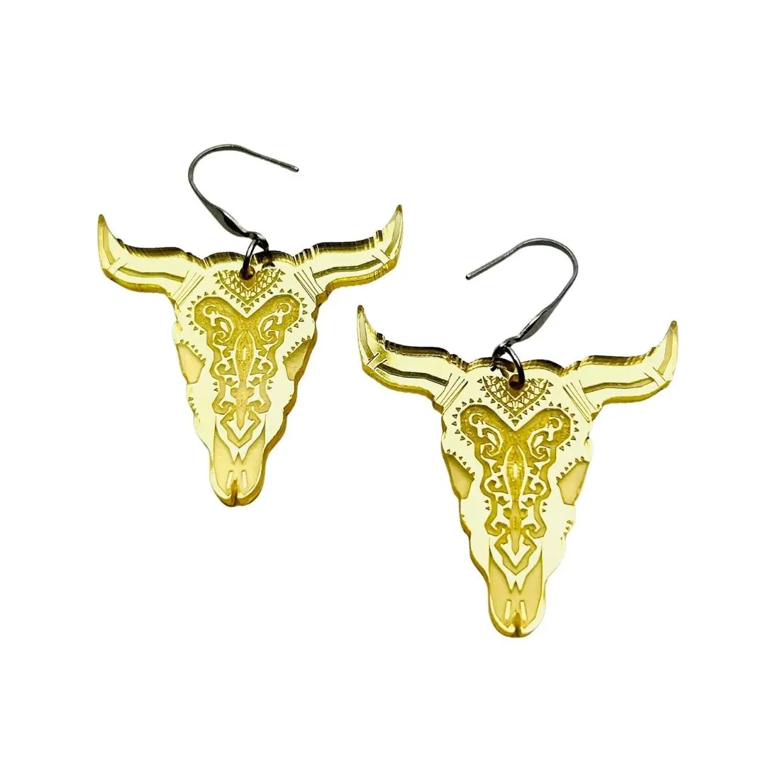 Sunbaked Lizard Western Shimmer Bull Dangles