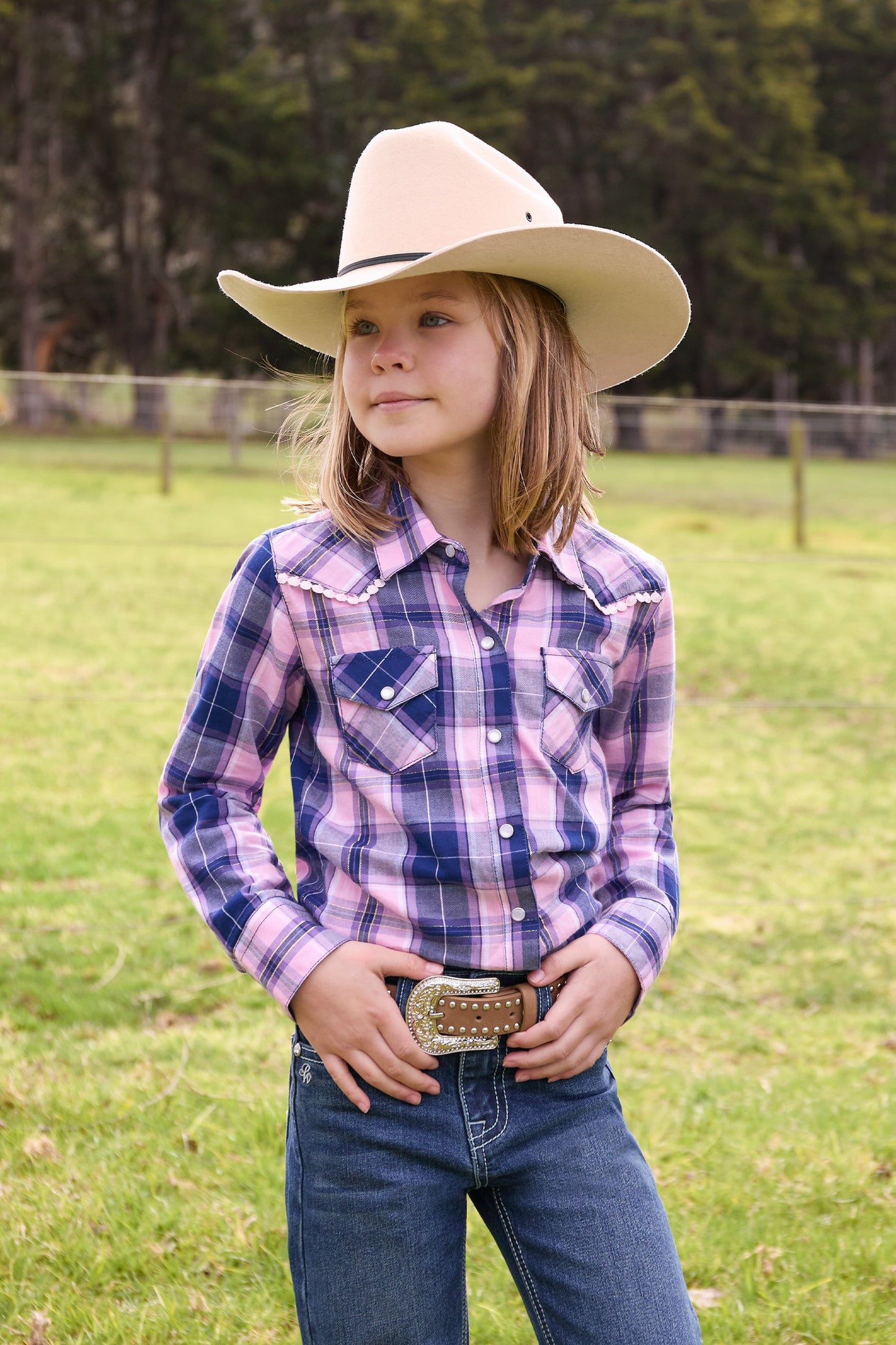 Pure Western Girls Arleen L/S Shirt