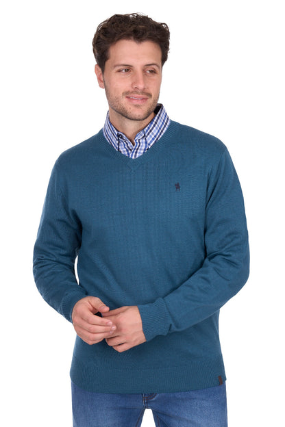 Thomas Cook Men's Shane Merino Blend V-Neck Knit Jumper