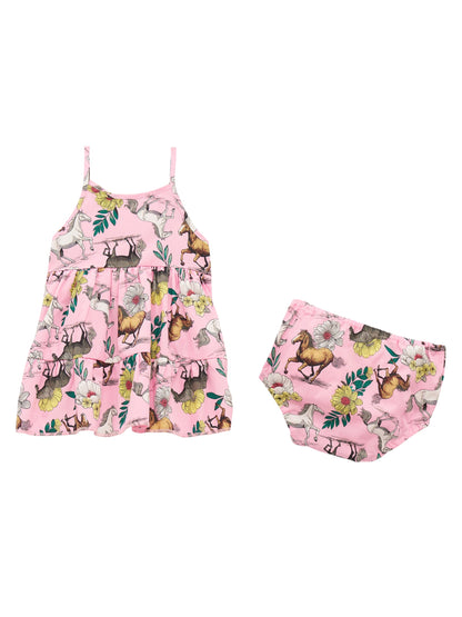 Wrangler Little Girl’s Printed Tiered Dress