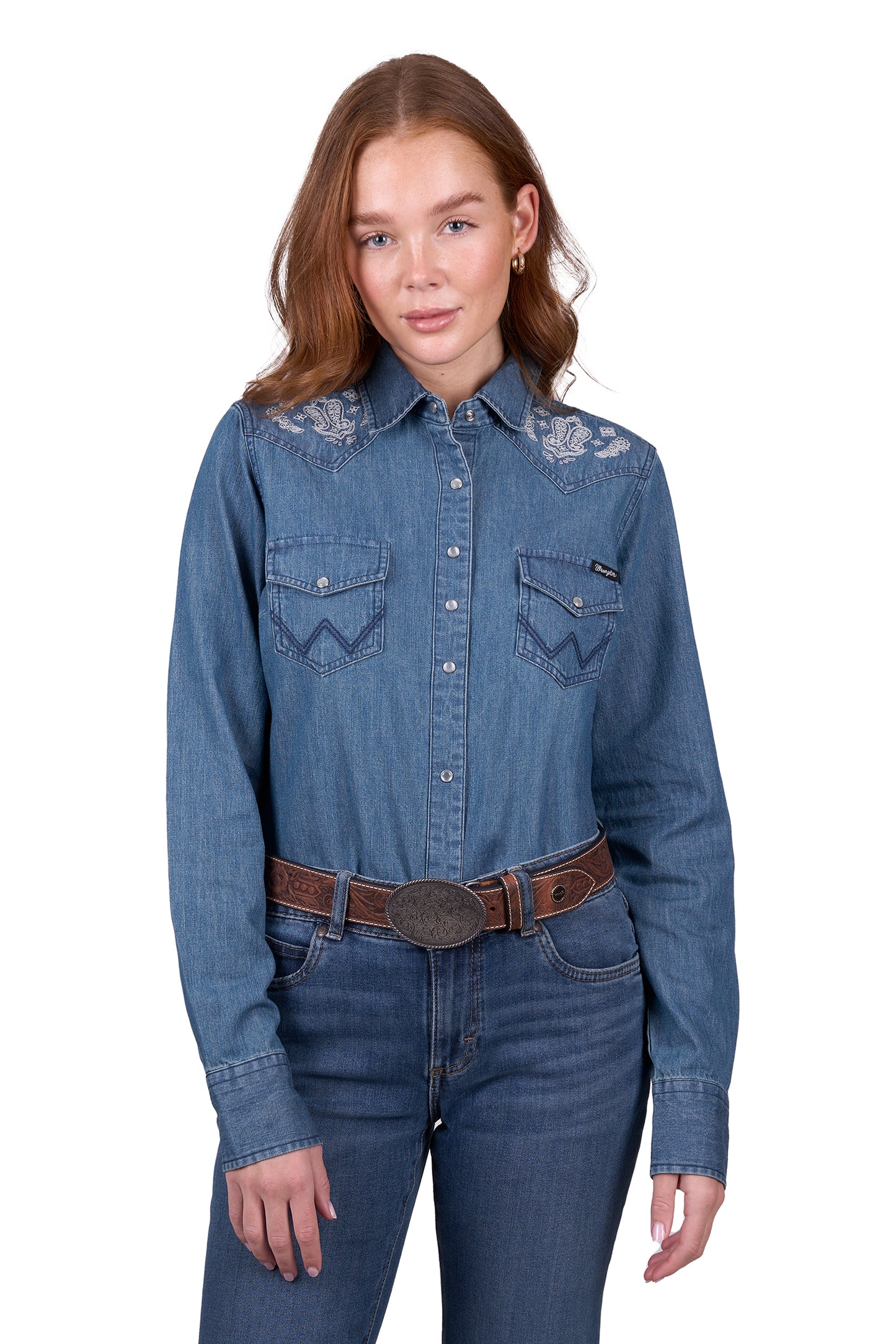 Wrangler Women's Chrissy Western L/S Shirt
