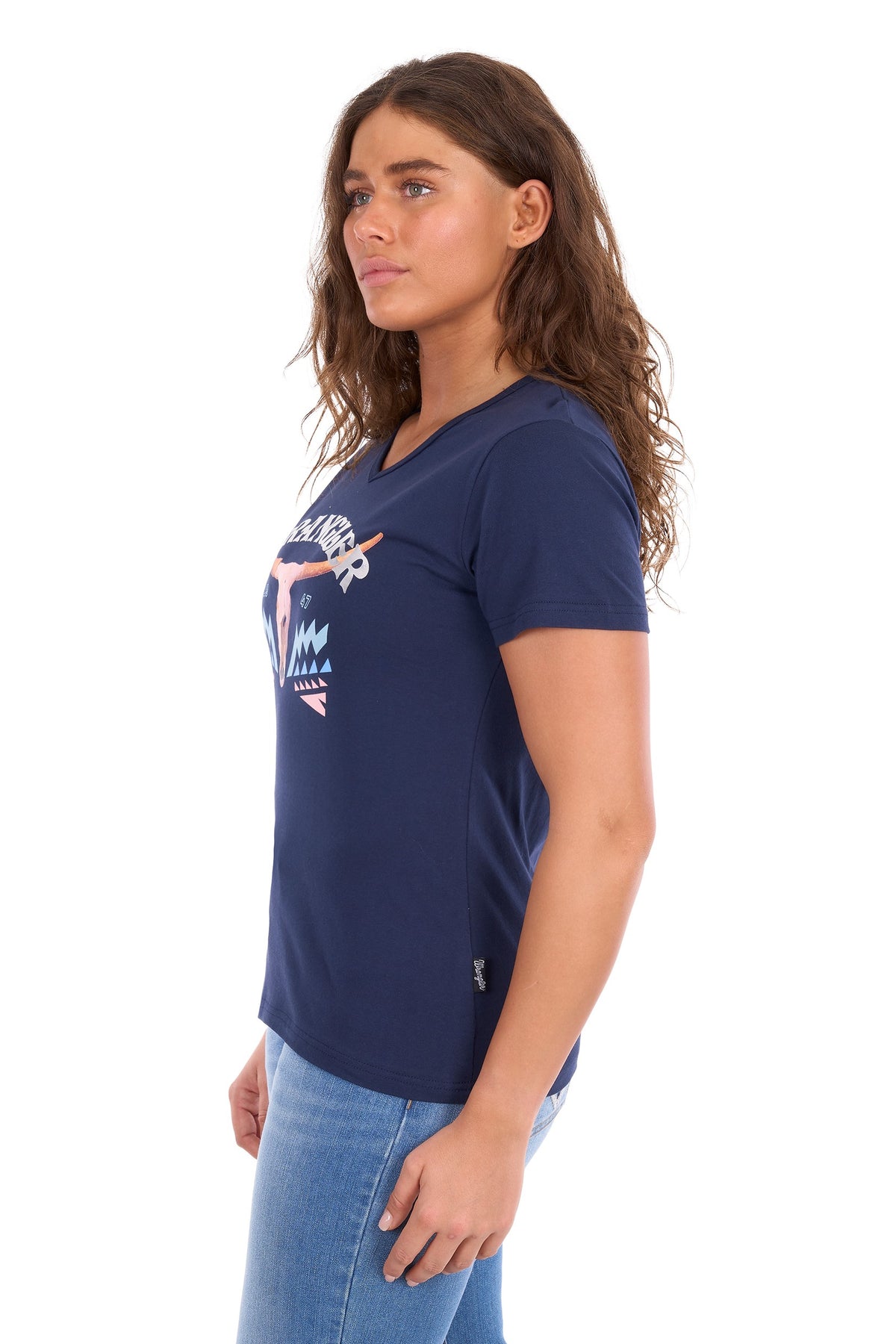 Wrangler Women’s Lana V-Neck Ss Tee