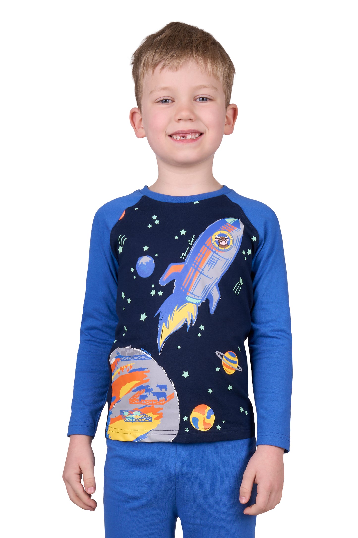 Thomas Cook Boys Sky Rocket Glow in the Dark Pyjamas