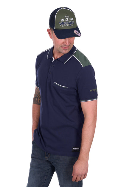 Wrangler Men's Jarrod 1-Pocket Ss Polo