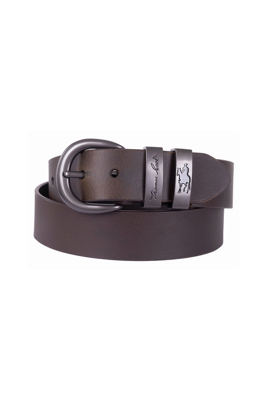 Thomas Cook Men's Gunmetal Twin Keeper Belt