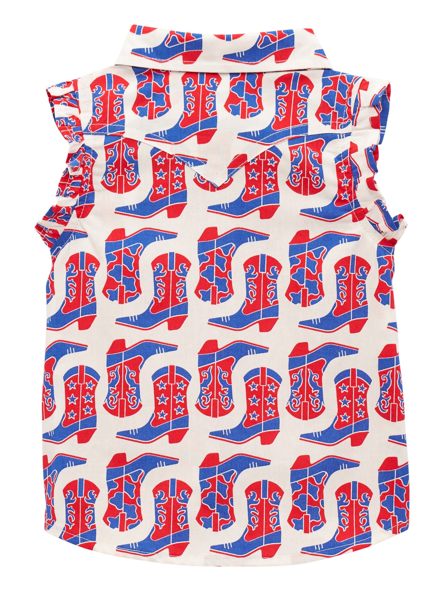 Wrangler Baby Girls Sleeveless Ruffle Shirt