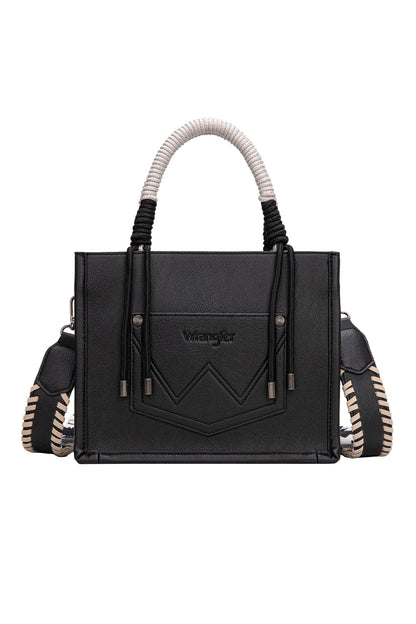 Wrangler Cow Print Tassel Crossbody Bag