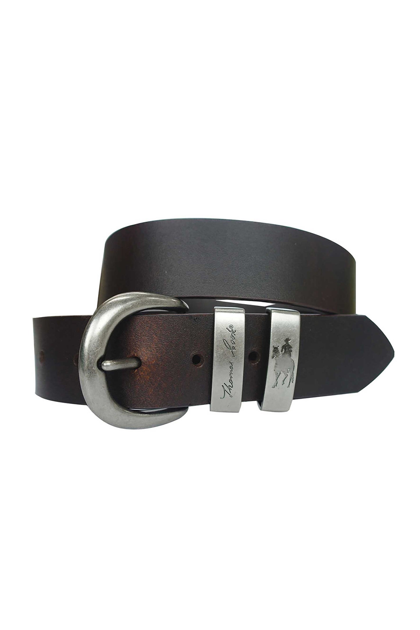 Thomas Cook Men's Silver Twin Keeper Belt