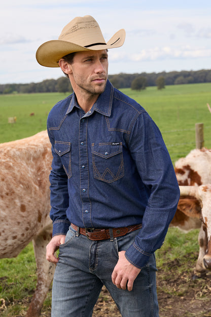 Wrangler Men's Jay Denim L/S Shirt