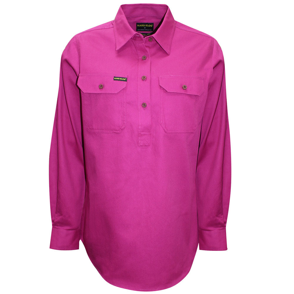 Hard Slog Women's Half Placket Shirt