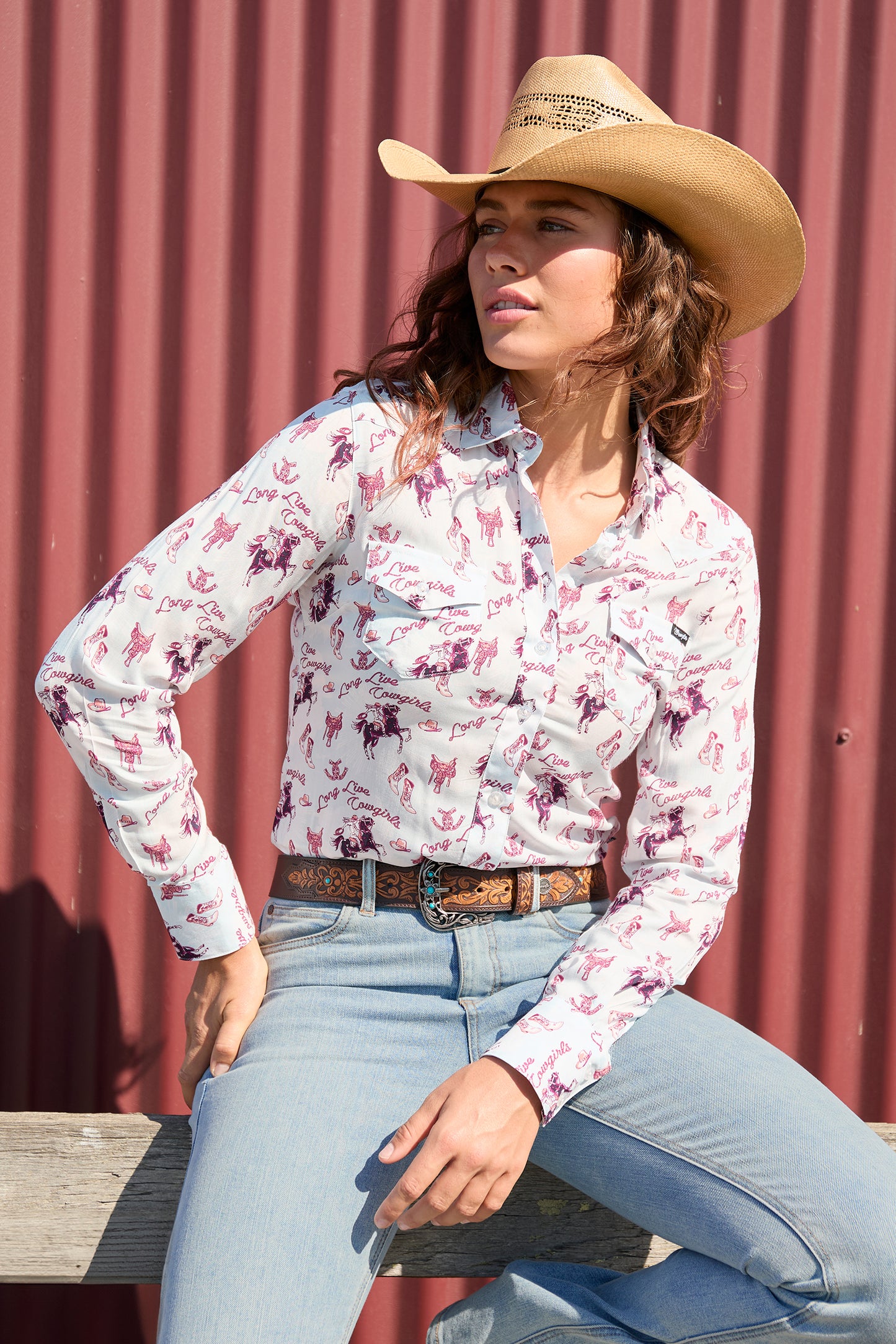 Wrangler Women's Doreen Print Western L/S Shirt