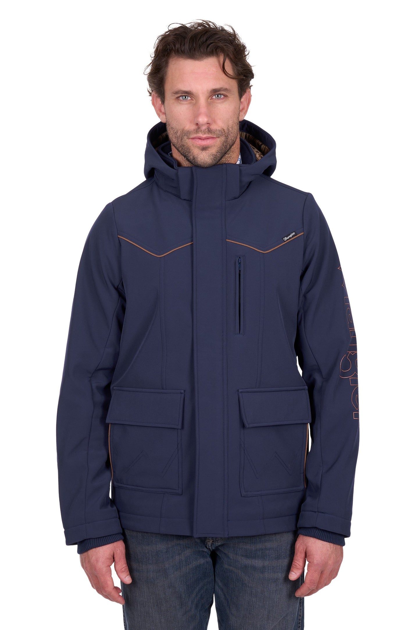 Wrangler Men’s Cade Logo Softshell Jacket