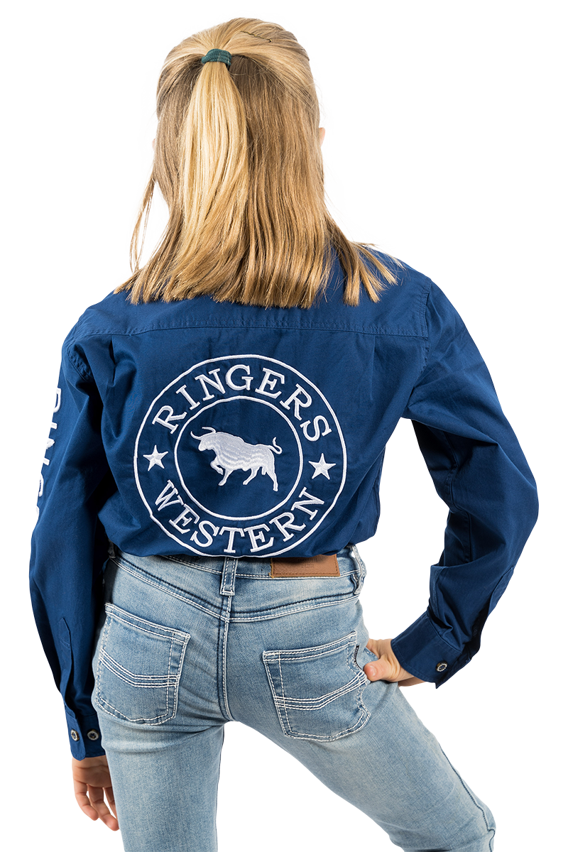 Ringers Western Kid's Jackaroo Full Button Workshirt