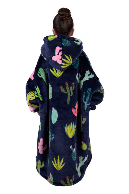 Pure Western Kid's Cactus Print Snuggle Hoodie