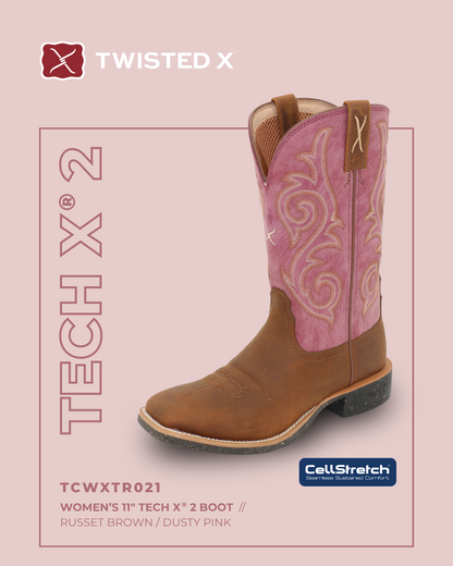 Twisted X Women's 11" Tech X2 Boot