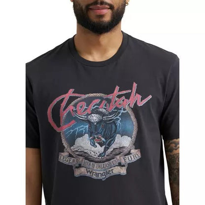 Wrangler Men's Graphic Checotah Bull T-Shirt