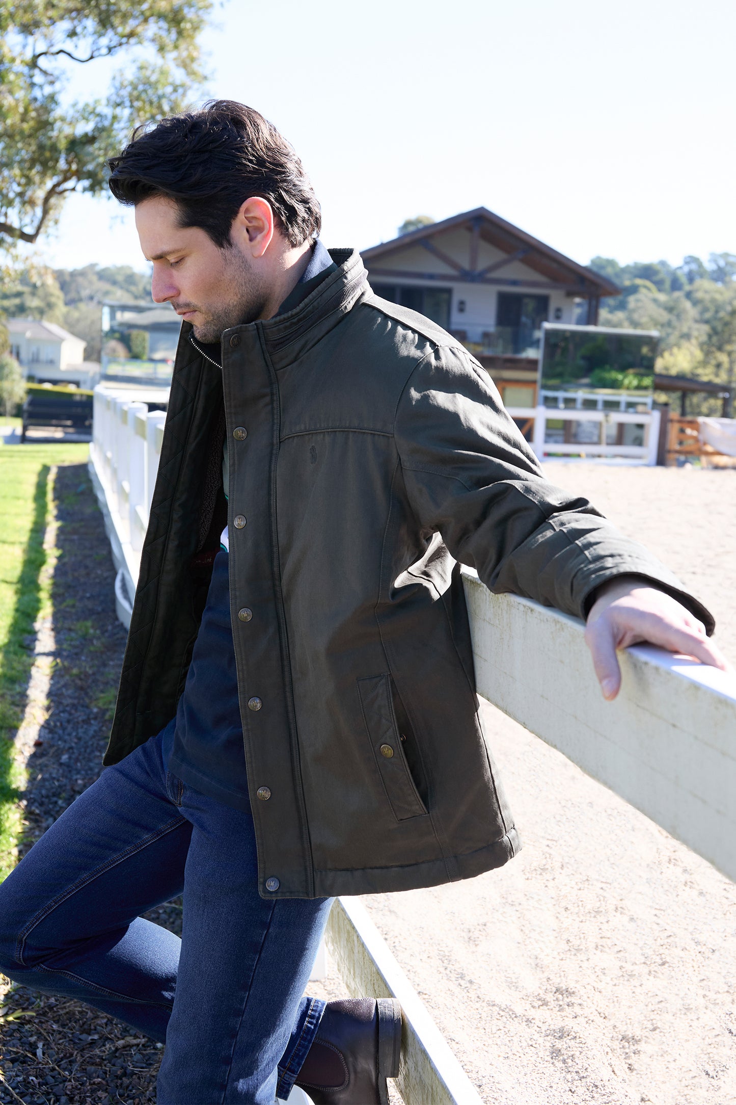 Thomas Cook Men's Will Faux Oilskin Jacket