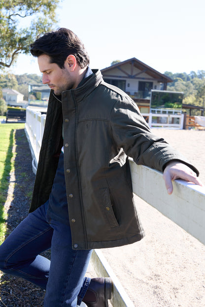 Thomas Cook Men's Will Faux Oilskin Jacket